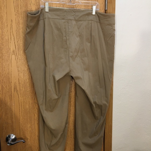 4X GEORGE KHAKI PANTS w SPANDEX & POCKETS - Picture 5 of 10
